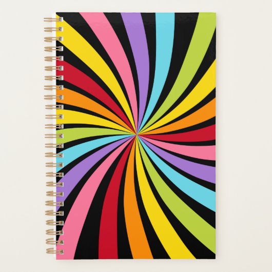 Rainbow Colors Print Planner Notebook (Voorkant)