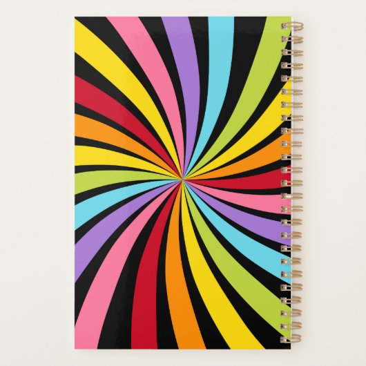 Rainbow Colors Print Planner Notebook (Achterkant)