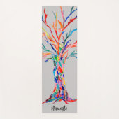 Rainbow Colour Tree Namaste Yogamat (Voorkant)