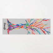 Rainbow Colour Tree Namaste Yogamat (Voorkant (horizontaal))