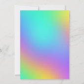 Rainbow Colours Invitation Wedding shower de Coupl (Dos)