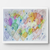 Rainbow Community Heart Art Print Plaques Fotoplaat (Voorkant)