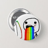 Rainbow Computer Face Guy Ronde Button 5,7 Cm (Voorkant /achterkant)