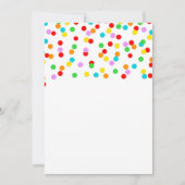 Rainbow Confetti Baby Sprinkle Kaart (Voorkant)