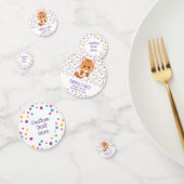 Rainbow Confetti Cute Kitty Chat Anniversaire (Groupe)