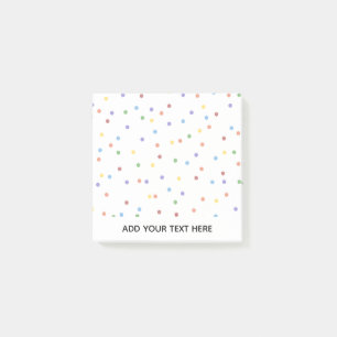 Rainbow Confetti Polka Dot Post-it® Notes