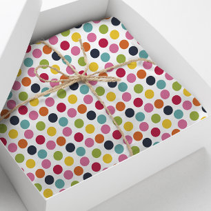 Rainbow Confetti Polka Dots Tissuepapier