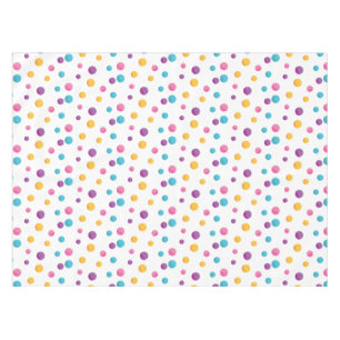 Rainbow Confetti Polka Dots Verjaardagsfeest Tafelkleed