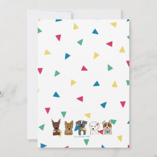 Rainbow Confetti/Puppy Vrienden Kaart