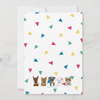 Rainbow Confetti/Puppy Vrienden Kaart