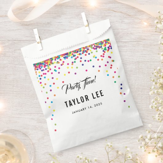 Rainbow confetti sprinkles verjaardagsdecor bedankzakje (Geknipt)