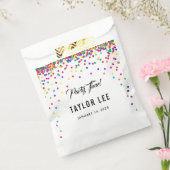 Rainbow confetti sprinkles verjaardagsdecor bedankzakje (Gezegeld)