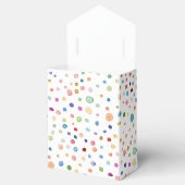 Rainbow Confetti Waterverf Stippen Favor Box Bedankdoosjes (Geopend)