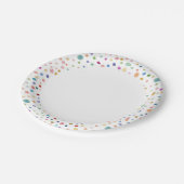 Rainbow Confetti Waterverf Stippen Papier Bord (Gekanteld)
