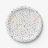 Rainbow Confetti Waterverf Stippen Papier Bord (Voorkant)