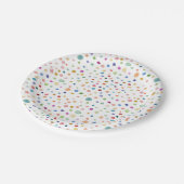 Rainbow Confetti Waterverf Stippen Papier Bord (Gekanteld)