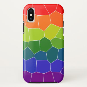 Rainbow COOL-patroon iPhone XS Hoesje