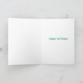 Rainbow corgi-verjaardagskaart kaart (Binnen)