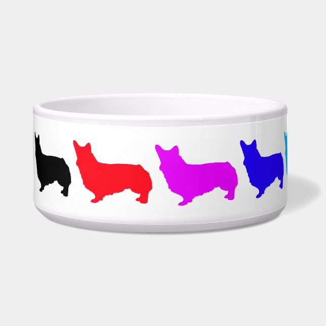 Rainbow Corgu 2 Pet Bowl Voerbakje (Links)