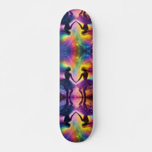 Rainbow Cosmic Lovers Galaxy Vrouwelijke Energie S Skateboard