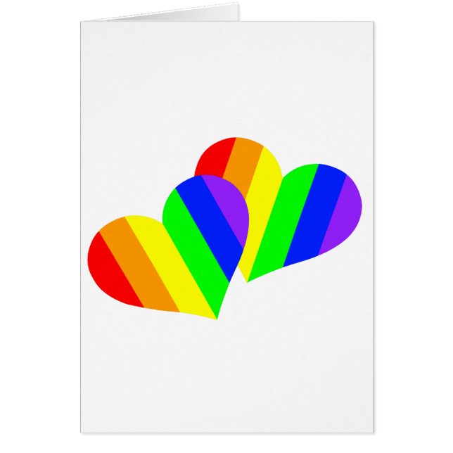 Rainbow Couple Hearts (Voorkant)