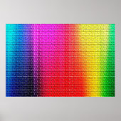 Rainbow covu abstract background. Gradient.abstr Poster (Voorkant)