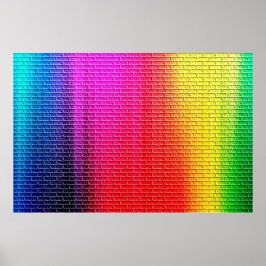 Rainbow covu abstract background. Gradient.abstr Poster (Voorkant)
