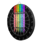 Rainbow Crayon Dartbord (Voorkant Rechts)