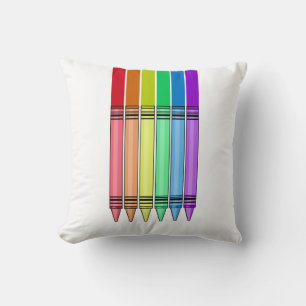 Rainbow Crayon Kussen