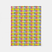 Rainbow Crayons Art School Teacher Artist Colour Fleece Deken (Voorkant)
