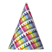 Rainbow Crayons Artist Art Class Verjaardagsfeest Feesthoedjes (Links)