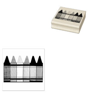 Rainbow Crayons Kunstenaar Kunst Klasse Kleurplate Rubberstempel