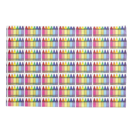 Rainbow Crayons School-leraar kunst levert prijs o Kussensloop (Achterkant)