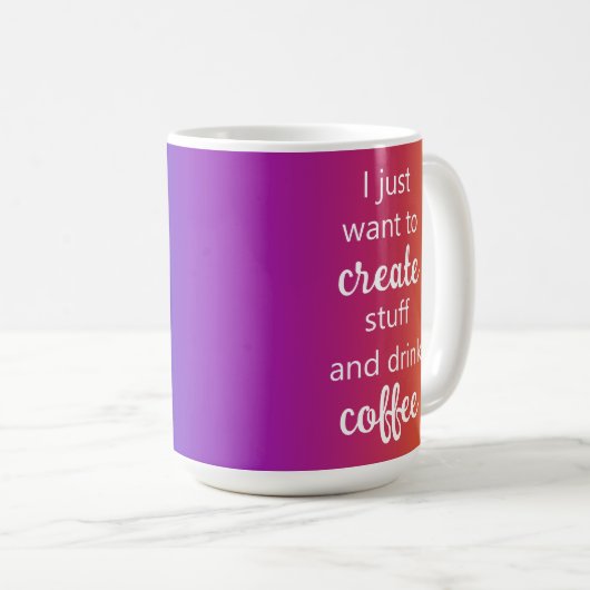 Rainbow Creëer Stuff en Drink Coffee Mok (Voorkant rechts)