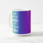 Rainbow Creëer Stuff en Drink Coffee Mok (Voorkant links)