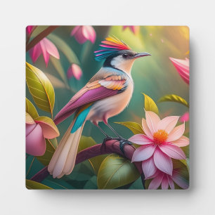 Rainbow Crested Jay Fantasy Bird Fotoplaat