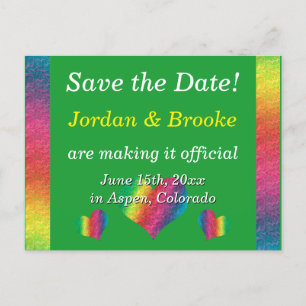 [Rainbow Crinkle Mariage] Cartes postales Coeurs V