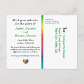 [Rainbow Crinkle Mariage] Cartes postales Coeurs V (Dos)