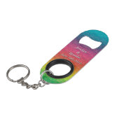 [Rainbow Crinkle Wedding] Kleurig Mini Flessenopener (Voorkant Gekanteld)