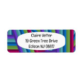 Rainbow Crisscross Etiket (Voorkant)