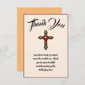 Rainbow Cross Bedankt bericht voor uw condoleances (Voorkant / Achterkant)