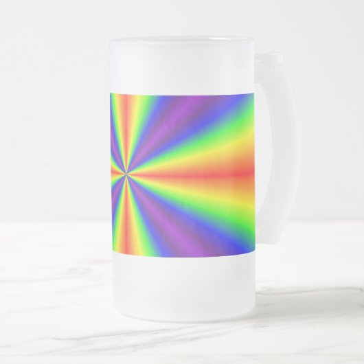 Rainbow Cross Frosted Mok (Voorkant rechts)