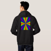 Rainbow Cross Pullover Hoodie (Achterkant volledig)