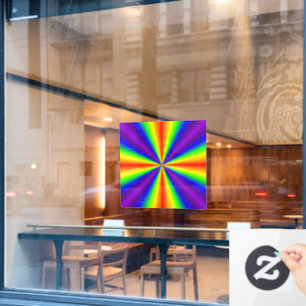 Rainbow Cross Window Cling Raamsticker