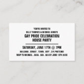 Rainbow Crowd, Gay pride Celebration Invitation Ca (Dos)