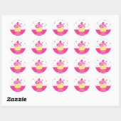 Rainbow Cupcake Anniversaire Favoriser Stickers Ét (Feuille)