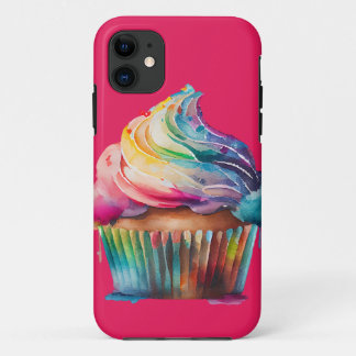 Rainbow Cupcake iPhone 11 Hoesje