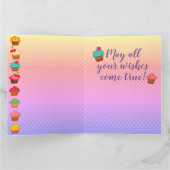 Rainbow Cupcake Group Persoonlijke Verjaardag Kaart (Binnen)