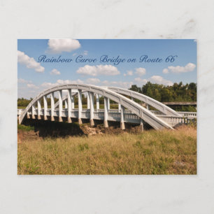 Rainbow Curve 	Bridgeon Route 66 in Kansas Briefkaart