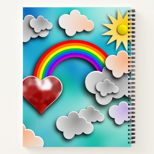 Rainbow Cut-Out Personal Carnet Creative Journal (Dos)